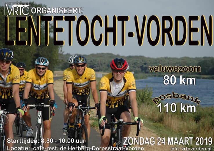 Toertocht Vorden 24 maart 2019